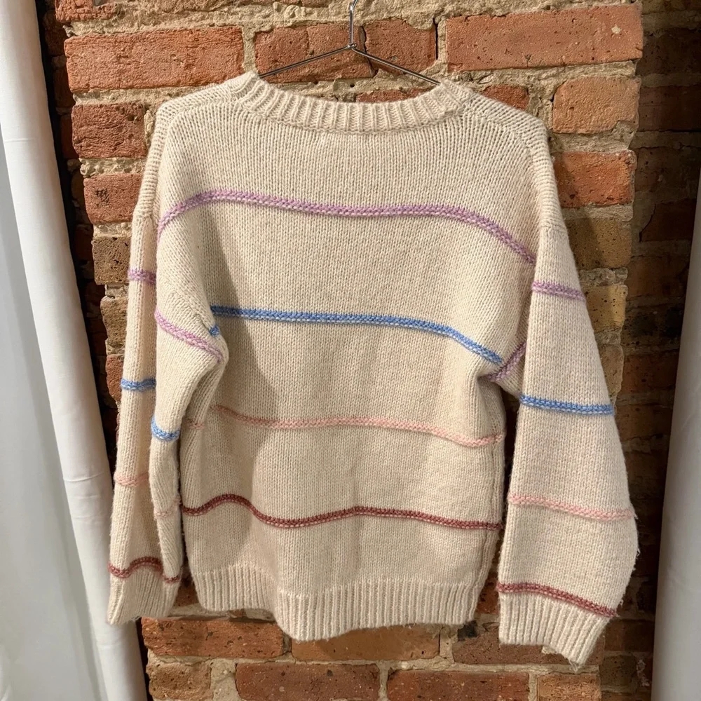 Cozy Multicolor Striped Sweater - Picture 5 of 5